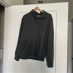 J. Crew Authentic Fleece Gray Pullover
